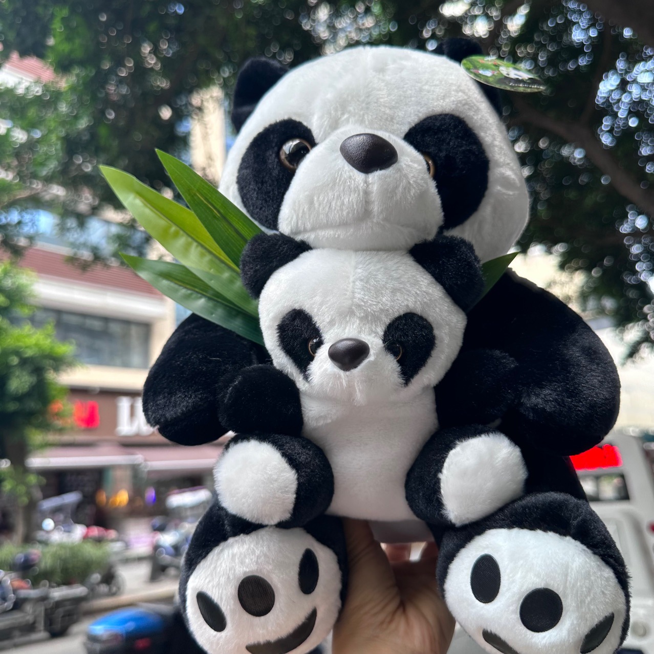 成都熊猫基地热卖款 母子熊猫 毛绒玩具公仔玩偶文创礼品-阿里巴巴