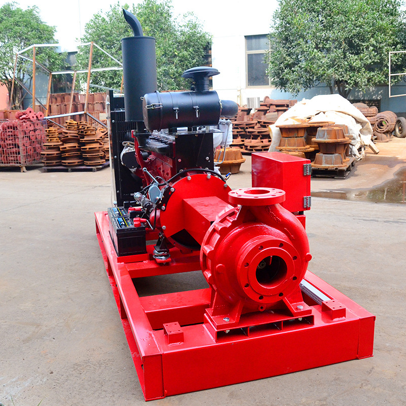 高扬程全自动柴油抽水机 农业排灌卧式抽水泵 xbc柴油消防泵柴油