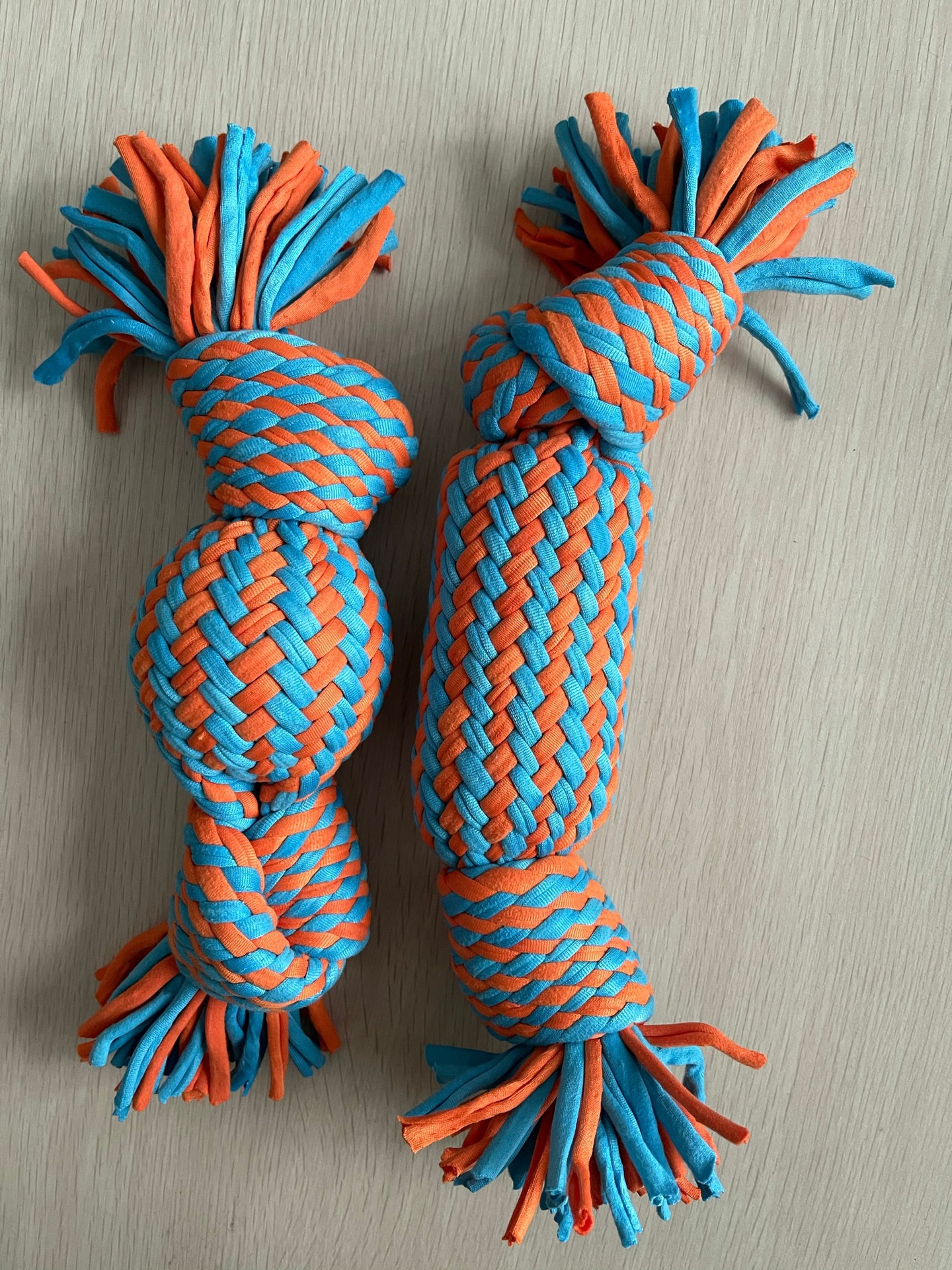 布条绳宠物玩具麻花绳玩具发声玩具