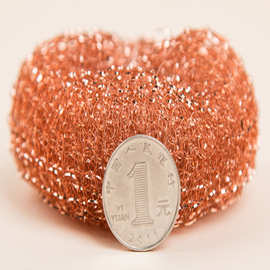 紫铜清洁球 铜丝球钢丝球 擦洗机器强力去污 五金店批发独立包装