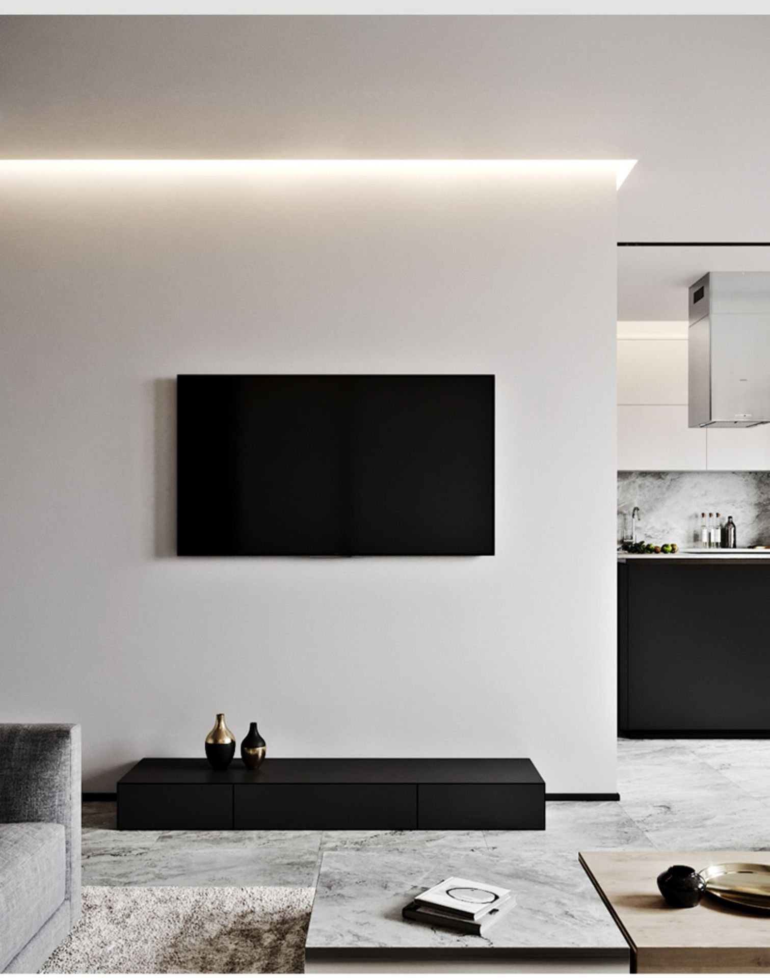 反光灯槽嵌入式线形灯暗藏洗墙灯吊顶铝槽无主灯墙角线性回光灯