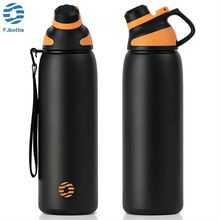 With Magnetic Lid Outdoor Sport Stainless Steel Water Bottle