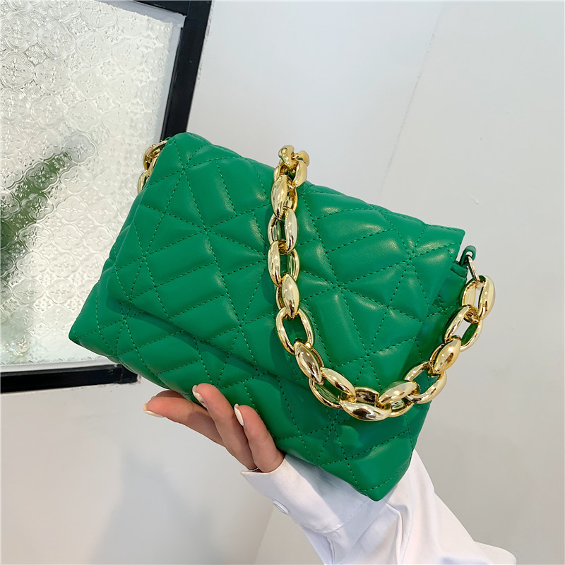Small Bag Women's Fashion All-Match Diamond Underarm Envelope Package 2022 New Chain Shoulder Crossbody Small Square Bag Wholesale