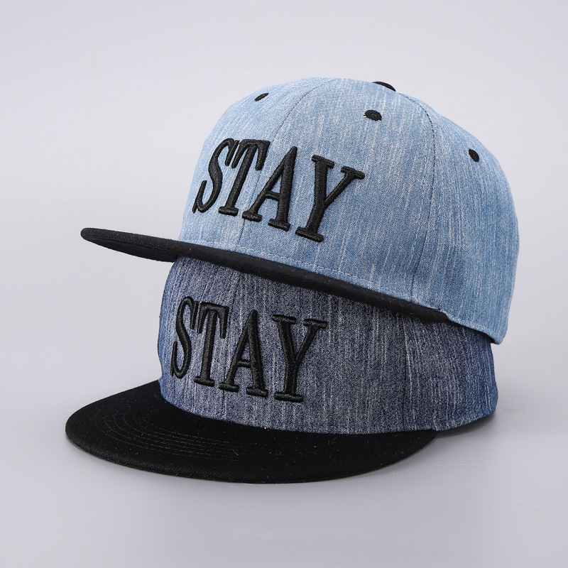 跨境亚马逊刺绣字母棒球帽欧美嘻哈平檐街头时尚鸭舌帽工厂现货批