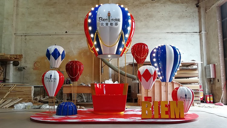 热气球装饰景区场景布置商场吊饰橱窗婚庆4s店开业美陈dp点摆件