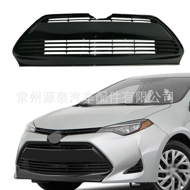 适用于17-19款丰田卡罗拉corolla 前保险杠下格栅 前杠下中网