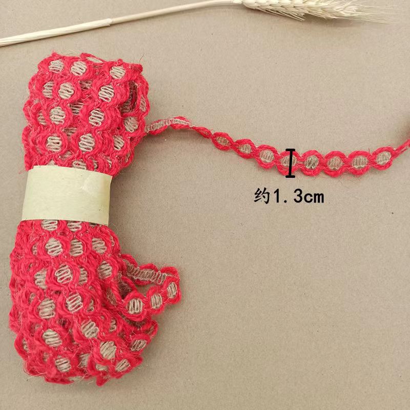 Cross-Border Direct Sales Hemp Rope Hemp Lace DIY Handmade Headwear Accessories Ribbon Clothing Hat Material Shoes Material Luggage Accessories