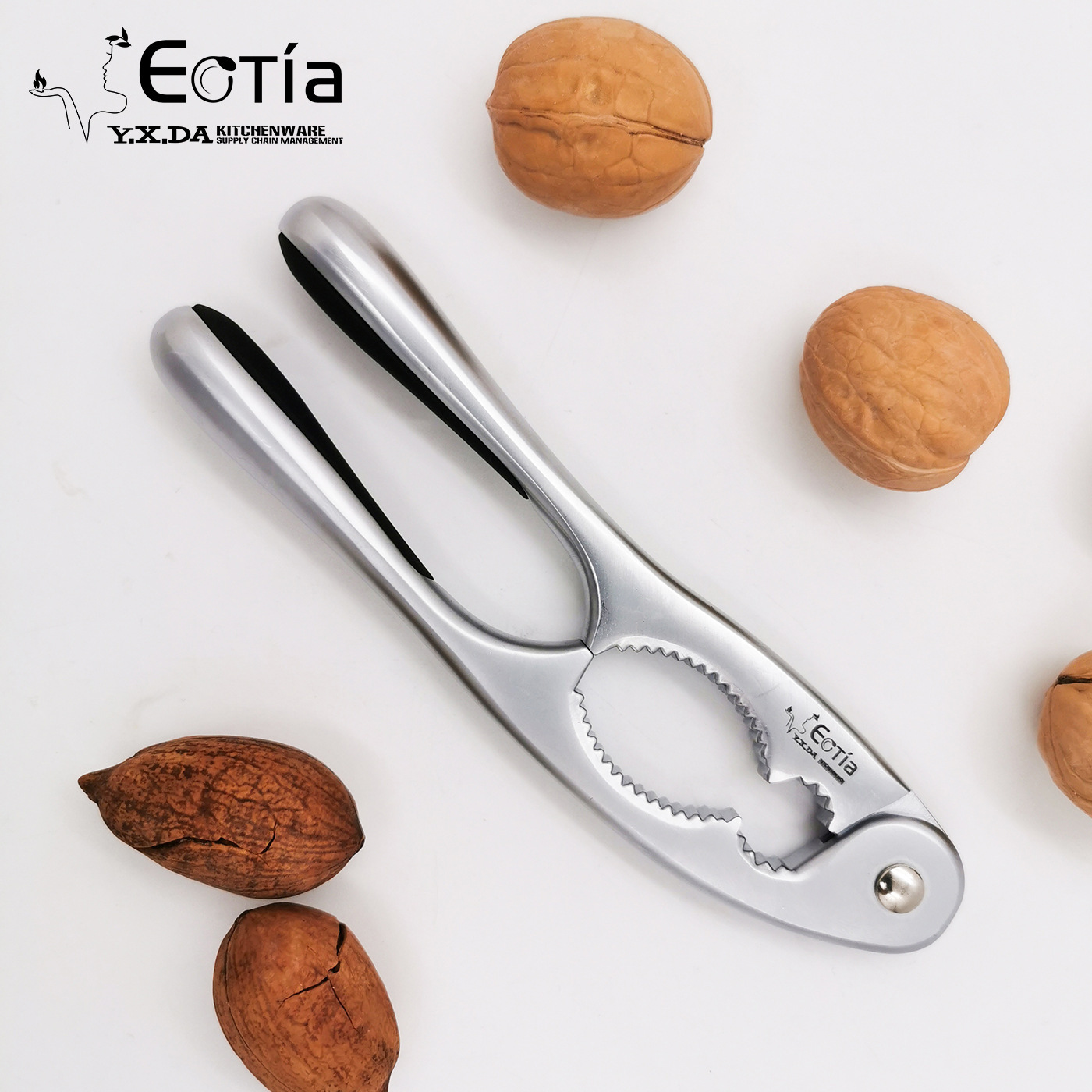 加厚锌合金核桃夹子工具夹核桃开核桃榛子夹子核桃夹子神器批发