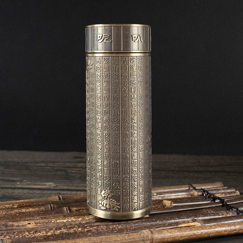 Jingdezhen Stainless Steel Intelligent Temperature Measuring Liner Ceramic Cup Business Office Thermos Cup Gift Logo Chinese Pattern