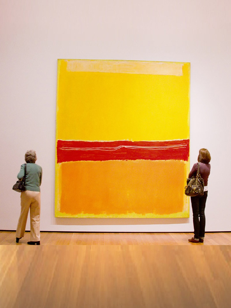 罗斯科现代简约客厅沙发背景墙壁抽象挂画卧室房间巨幅色块装饰画