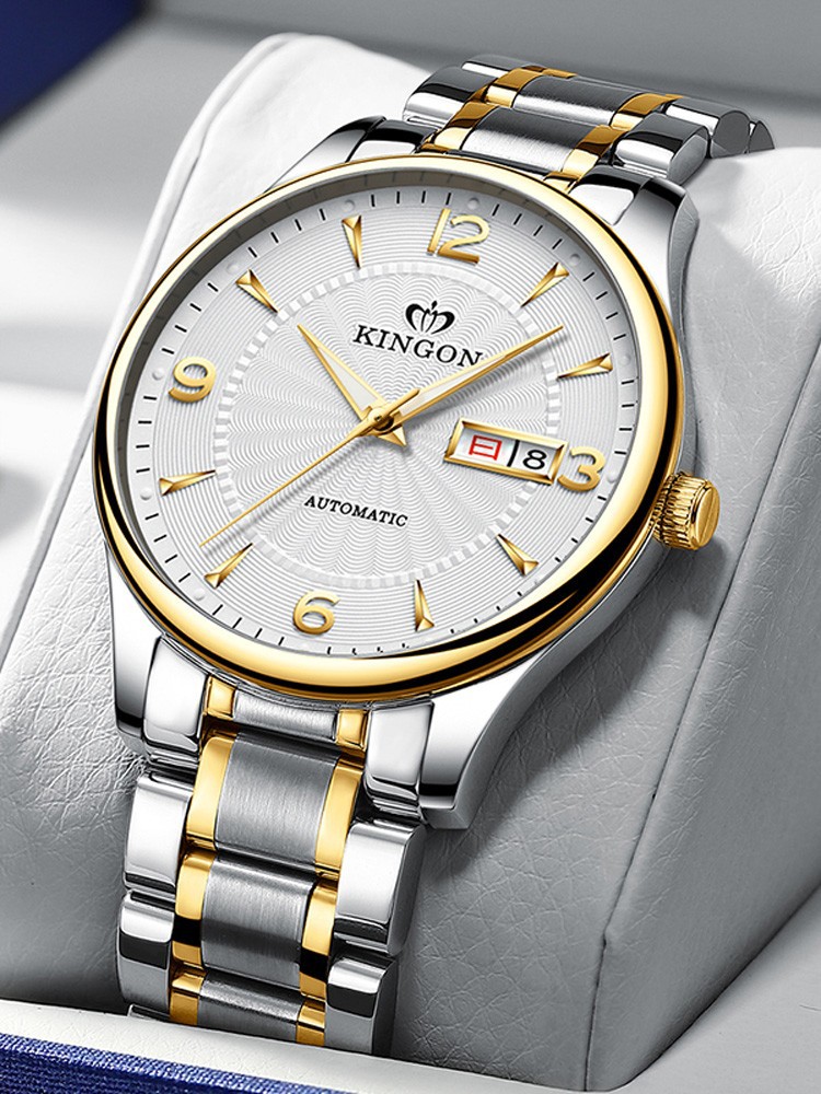 瑞士名牌正品全自动机械表爸爸男款中老年人中年老人手表夜光防水