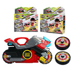 代发灵动魔幻陀螺5酷炫发声发光陀螺摩托车前后发射陀螺儿童玩具