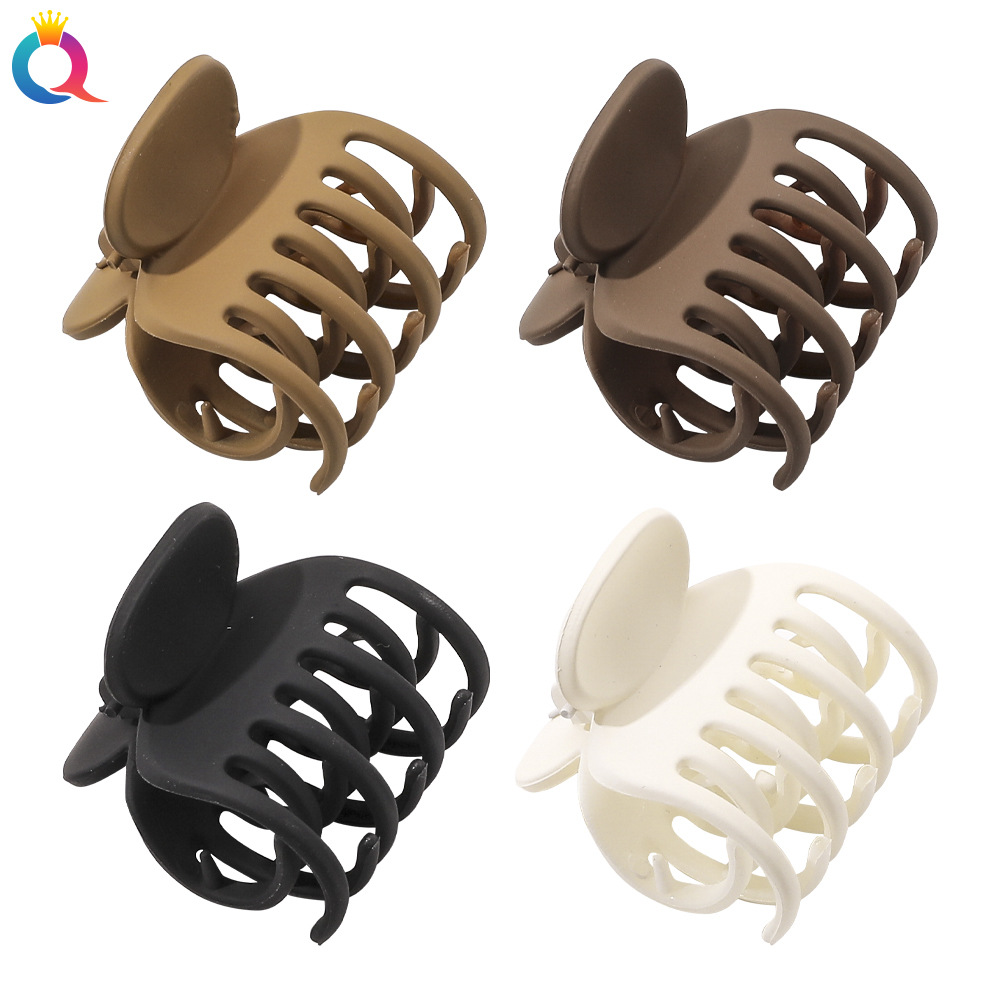 Qiyue Korean Frosted High Ponytail Clip Small Jaw Clip Back Head Updo All-Match Shark Clip Barrettes Head Accessories Wholesale