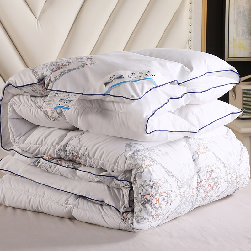 厂家批发羽丝绒被子加厚冬被酒店民宿棉被四季被秋冬礼品被春秋被