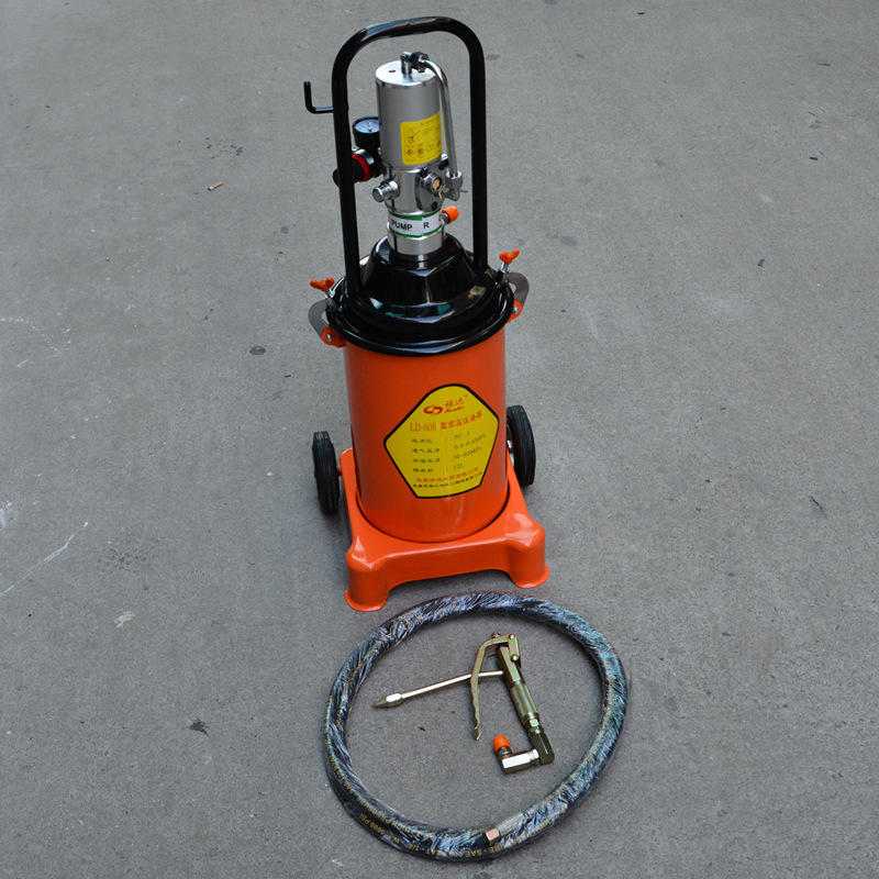 厂家供应 禄达ld-608高压注油器 气动黄油枪 移动式黄油机