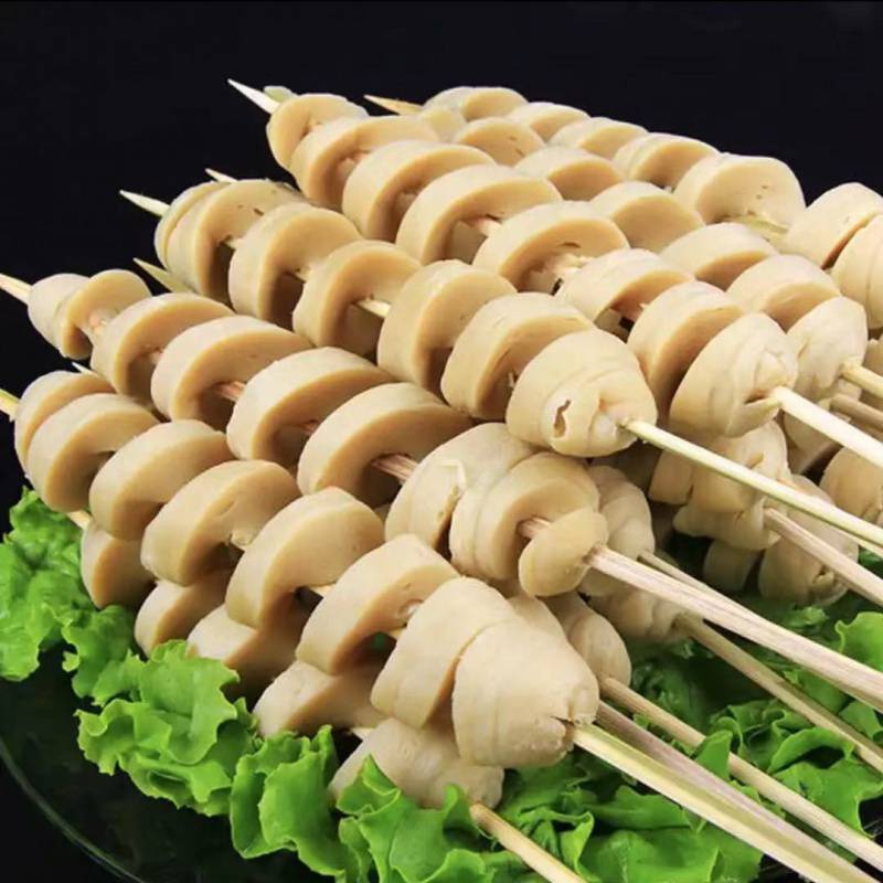 面筋批发手工面筋串烧烤食材大面筋串速冻面筋烤油面筋烧烤半成品