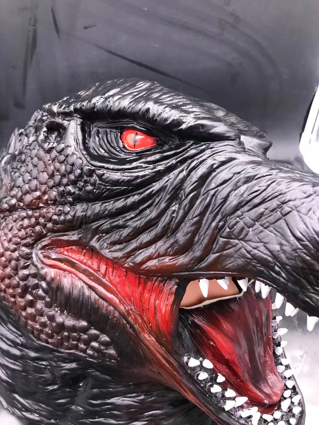 2021新品哥斯拉大战金刚头套怪兽之王全脸乳胶面具万圣节活动装扮