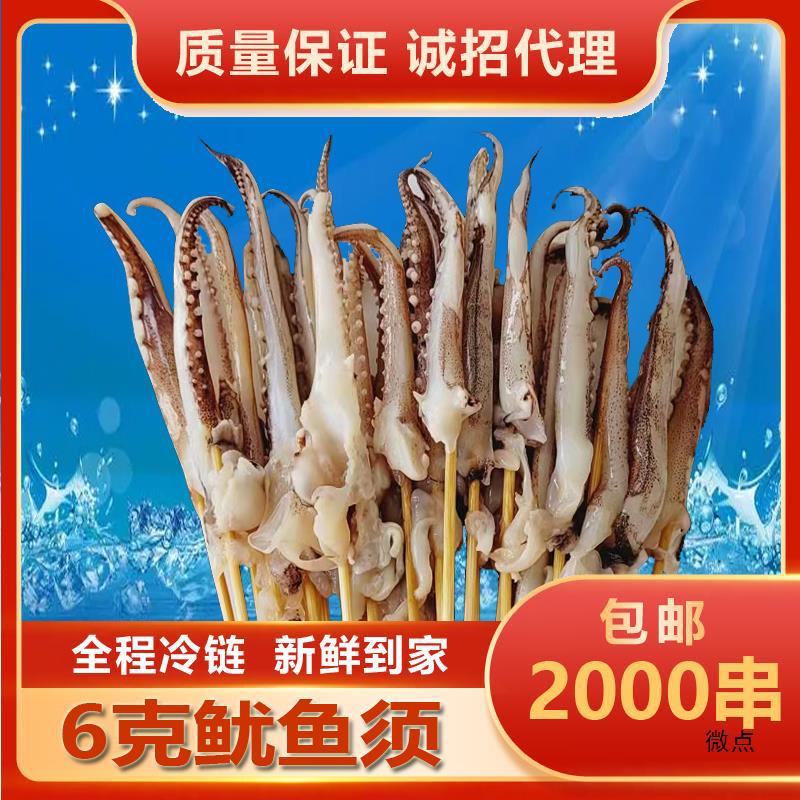铁板鱿鱼串鱿鱼须串鱿鱼小串铁板烧烤油炸商用新鲜冷冻整箱包邮