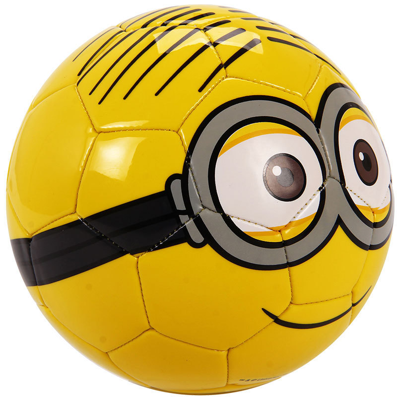 小黄人 新款大眼萌儿童足球 pvc车缝卡通2号玩具足球 体育用品批
