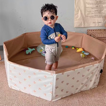 ins韩风新款儿童海洋球池婴儿室内泳池玩具收纳游戏池围栏可折叠