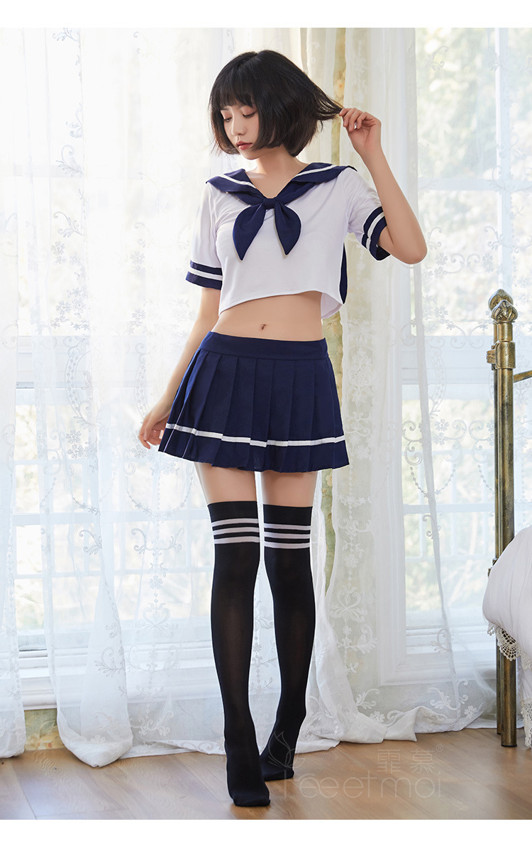 霏慕情趣内衣女jk制服诱惑激情角色扮演日系水手软萌学生套装7941