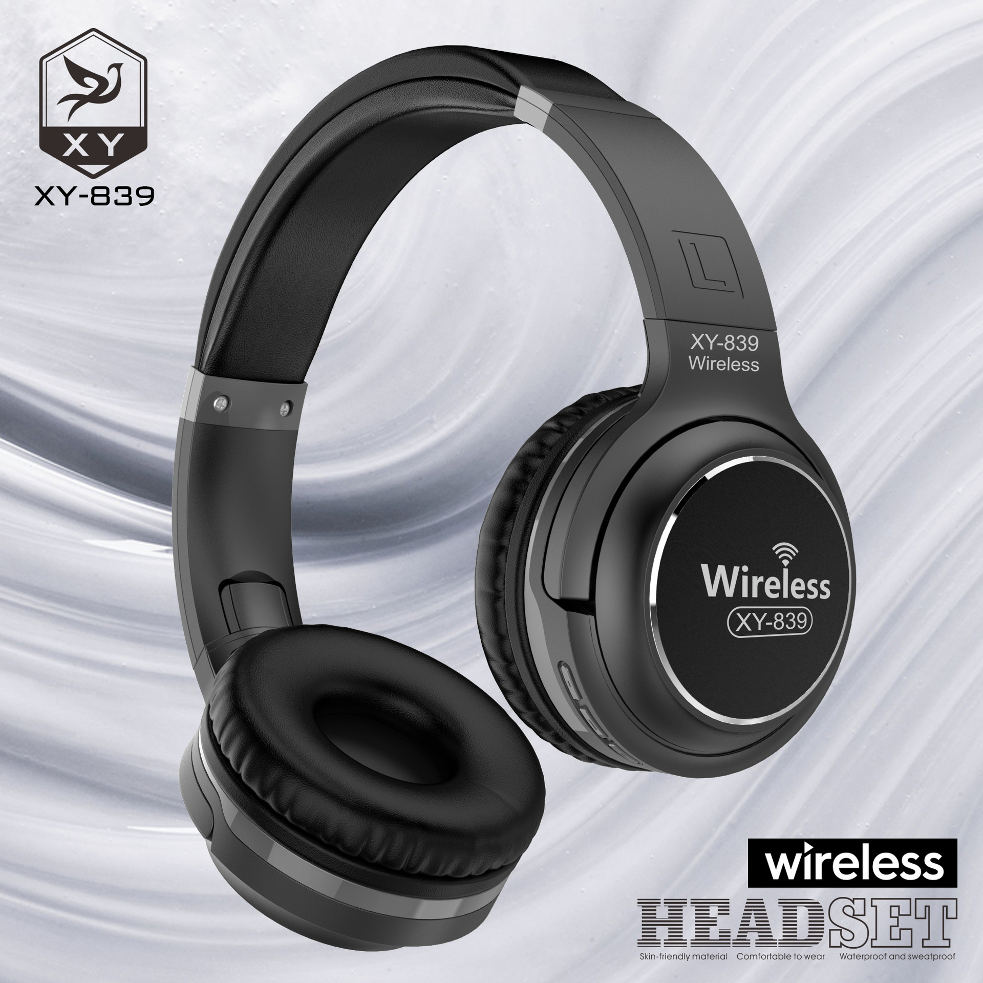 炫音头戴式蓝牙耳机可插卡收音折叠式通话音乐运动无线耳机xy839