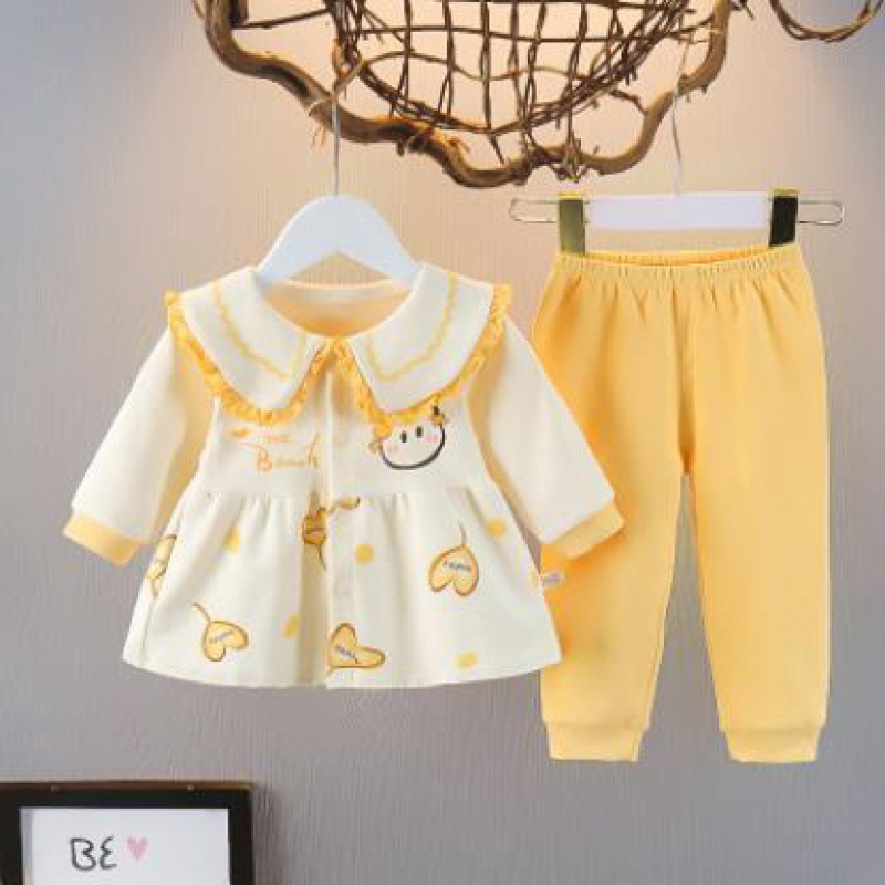 儿童装外套装1周岁2到3岁宝宝女童春装女孩女夏春天衣服开衫对门