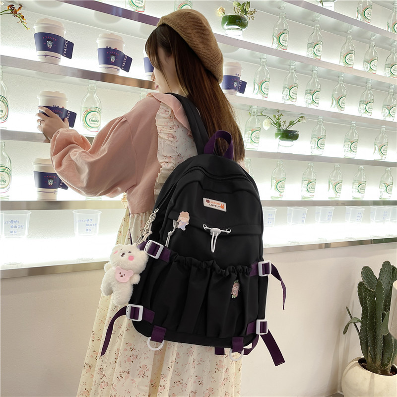 2022 Spring New Japanese and Korean Partysu Cute Girls Early High School and College Campus Schoolbag Casual Backpack