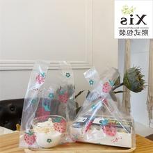 凉粉粉外卖包装袋甜品烘焙寿司装袋透明塑料袋圆沙拉包袋芋打包冰