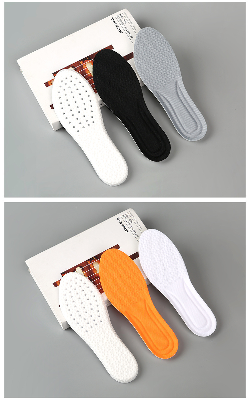 pu柔软运动鞋垫男女透气吸汗跑步鞋垫减震加厚除臭踩屎感鞋垫批发