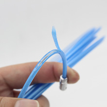 带滚轮头钢丝包胶 电工穿线器 电线网线穿管器 光纤线槽引线器 PV