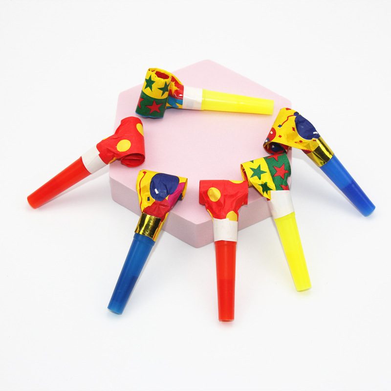 亚马逊跨境儿童玩具口哨哨子生日派对聚会助兴吹龙节日用品酒吧