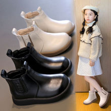 女童靴子2023新款秋冬新款洋气马丁靴小女孩时尚皮靴儿童潮款短靴