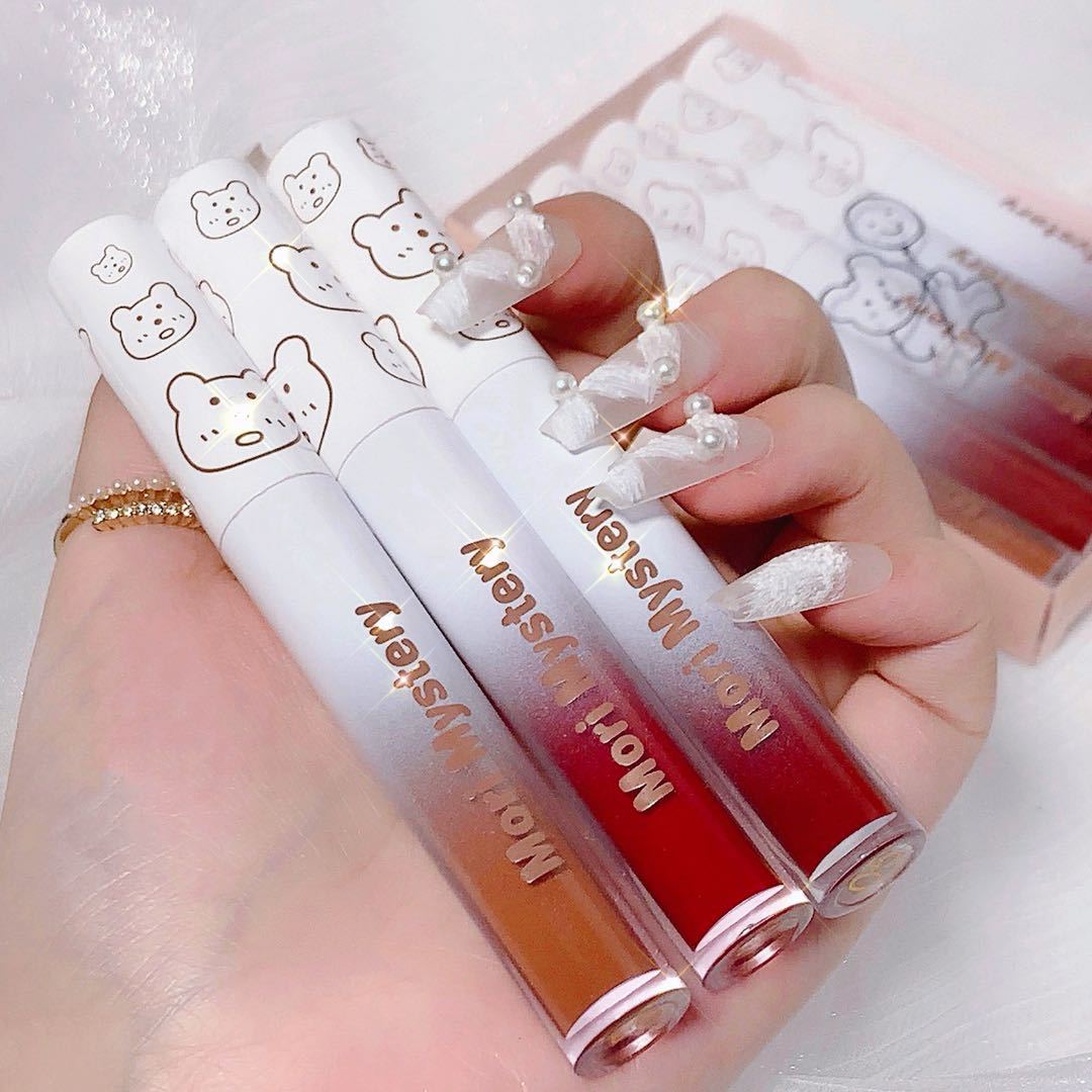 呆萌熊唇釉套装非特化妆品备案证号浙g妆网备字2021505146主要下游