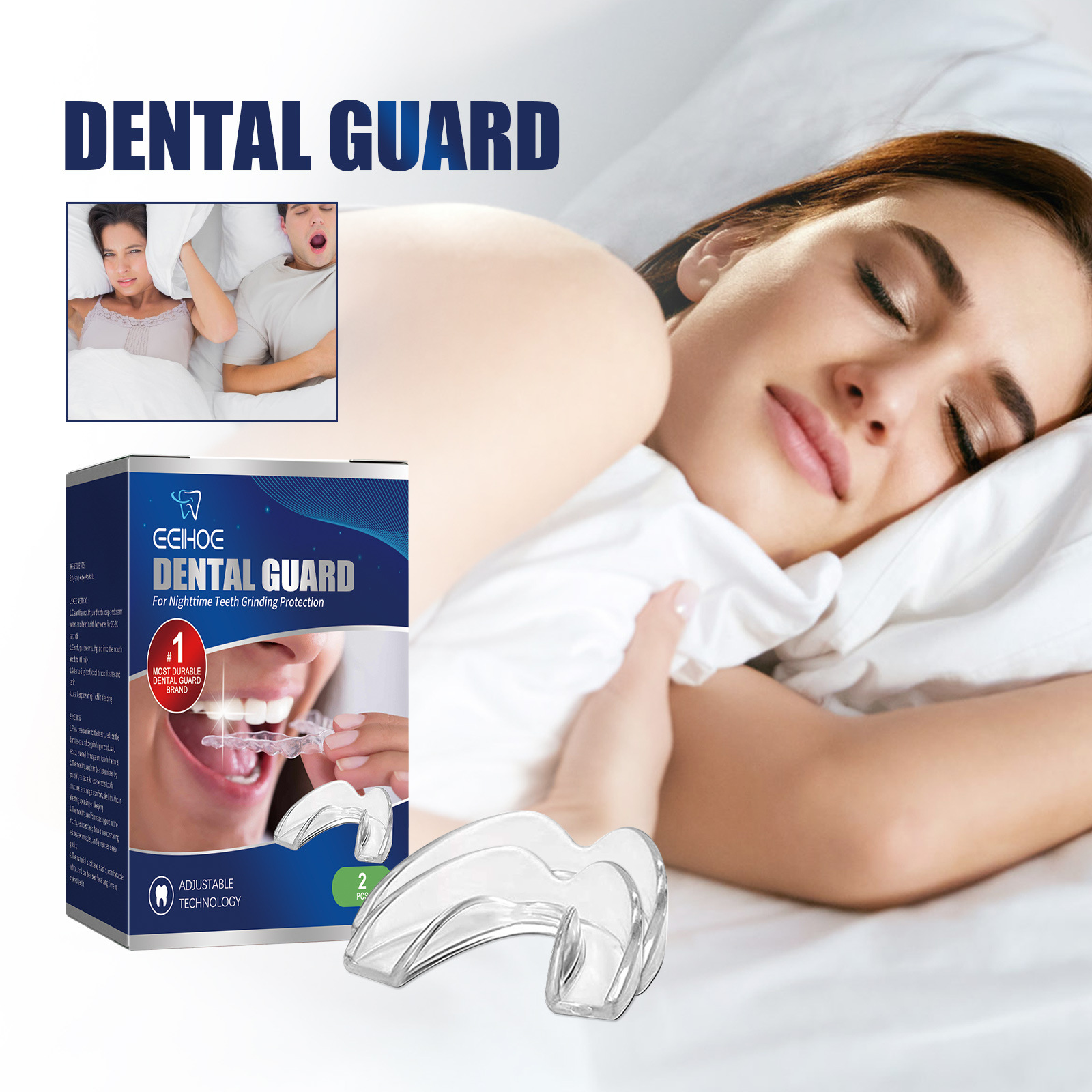 Eelhoe Teeth Shield Care Sleep Night Anti-Grinding Beautiful Tooth Teeth Protector