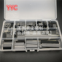 155pcs套件 2.54MM单排母针座连接器 2/3/4/5/10/12/20/40P PCB板