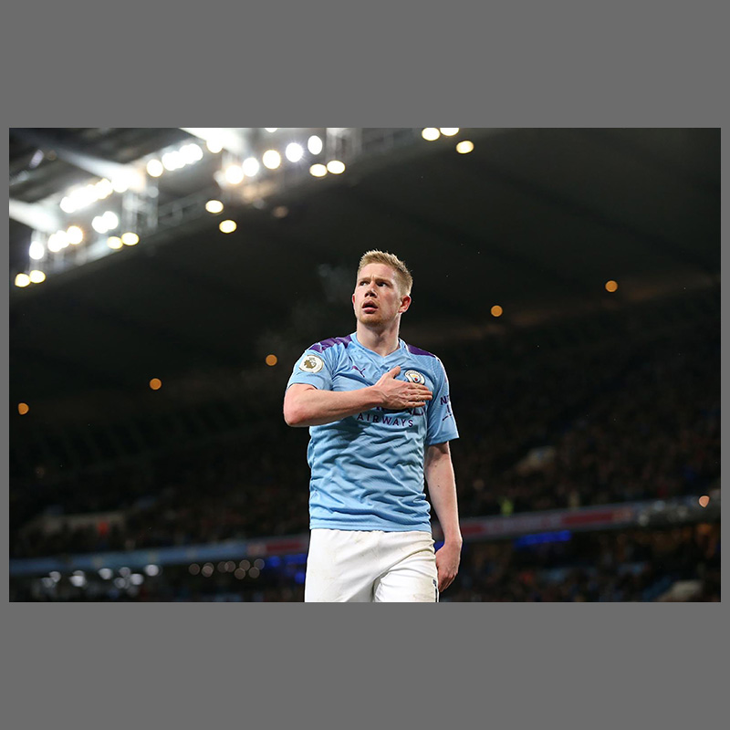 64n德布劳内海报曼城丁丁球星足球装饰画挂图梅西c罗墙贴壁纸 图片