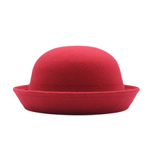 春秋季帽子女圆顶小盆帽 礼帽时装帽子 可爱丸子小圆帽 亲子帽