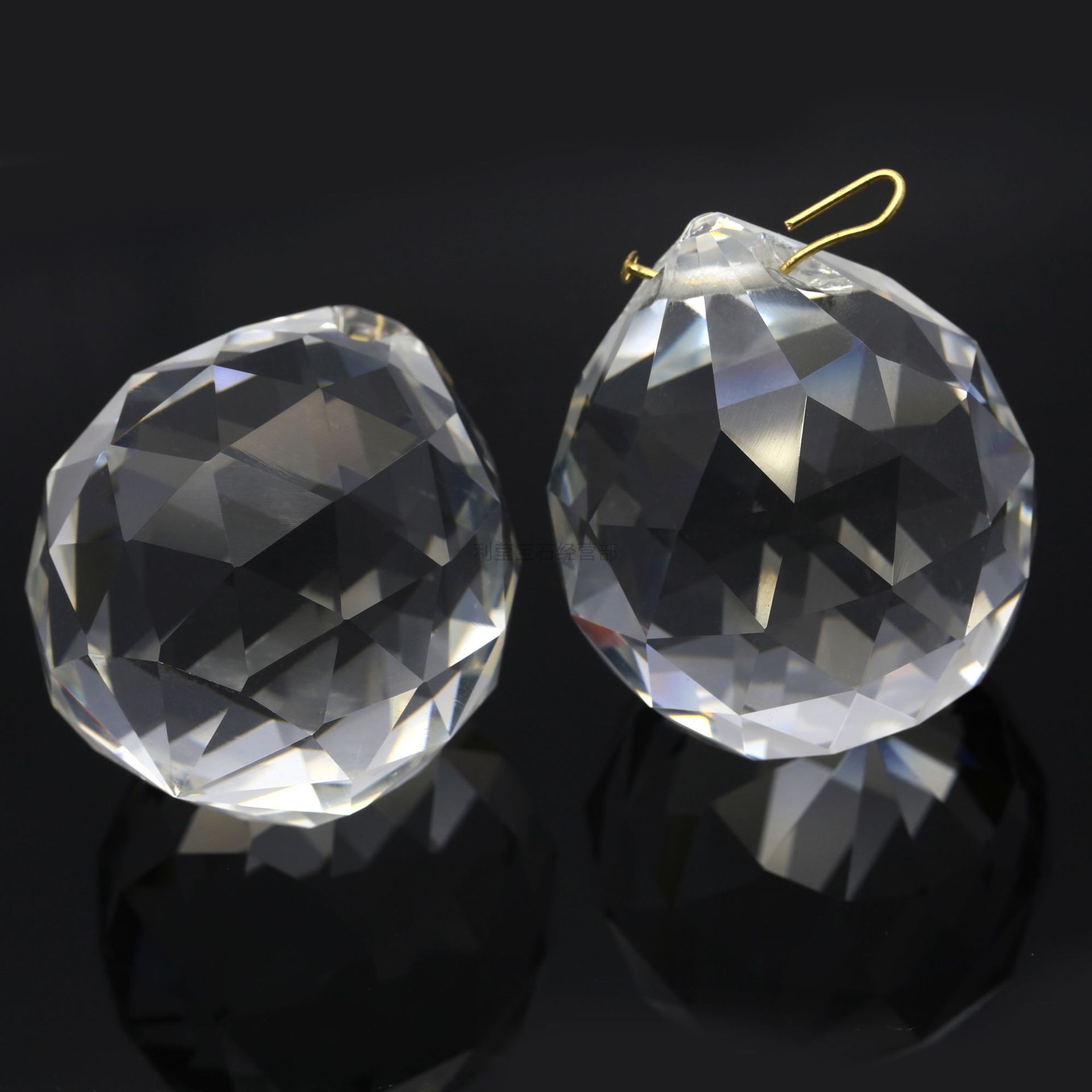 合成水晶透明彩色灯饰球吊坠钻石球玻璃珠帘门帘隔断diy散珠