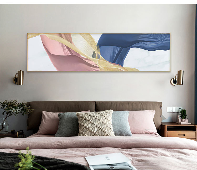 酒店装饰画宾馆卧室床头抽象挂画批发北欧现代简约沙发背景墙壁画