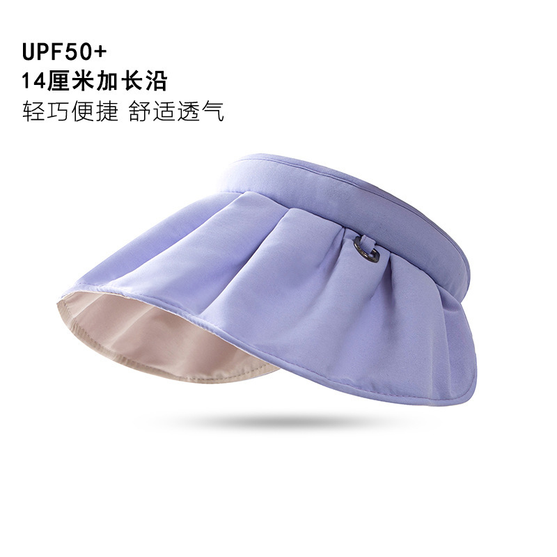 Sun Protection Hat Women's Summer Uv Protection Sun Hat Cover Face Big Brim Hat Foldable Shell-like Bonnet Air Top Hat