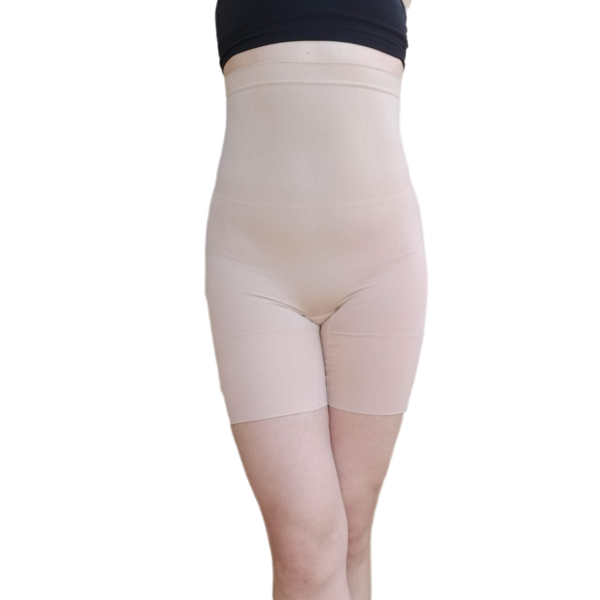 Cross-Border Supply Long-Term Supply Bare Ammonia Thin Summer Seamless Body Shaping Pants Opening and Closing High Waist Postpartum waist-Shaping Pants