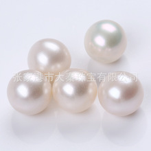 淡水珍珠散珠颗粒 DIY项链手链圆珠饱满珍珠10-11mm白色强光