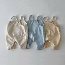 韩版夏季ins新款婴童背带裤婴幼儿吊带裤男女宝宝可爱休闲背带裤