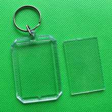 塑料透明钥匙扣亚克力钥匙牌大头贴小礼品照片钥匙链挂件儿童影楼