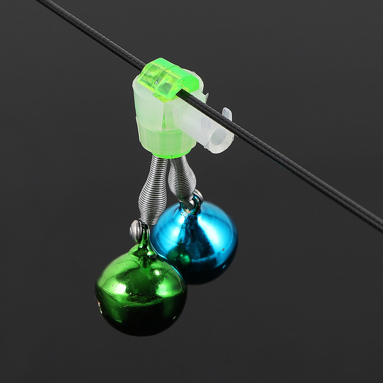 海竿用彩色铜铃铛 钓鱼报警器 双响炫彩铜铃 渔具配件厂家批发