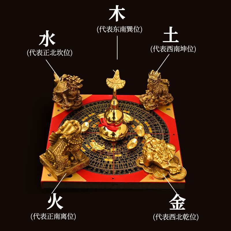聚财阵葫芦龙龟金蟾貔貅罗盘麒麟聚宝盆商业转运家居店铺摆件