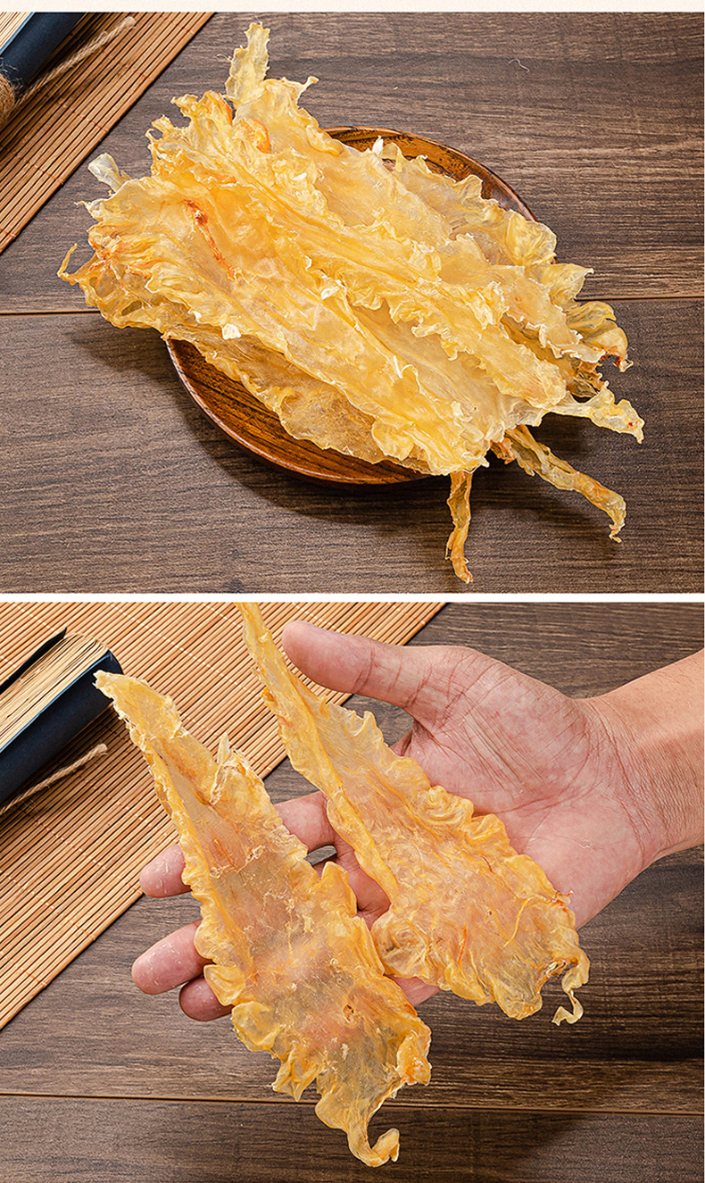 80头鳕鱼胶一手货源 黄花胶鱼胶干货滋补品批发深海鳕鱼胶花胶发