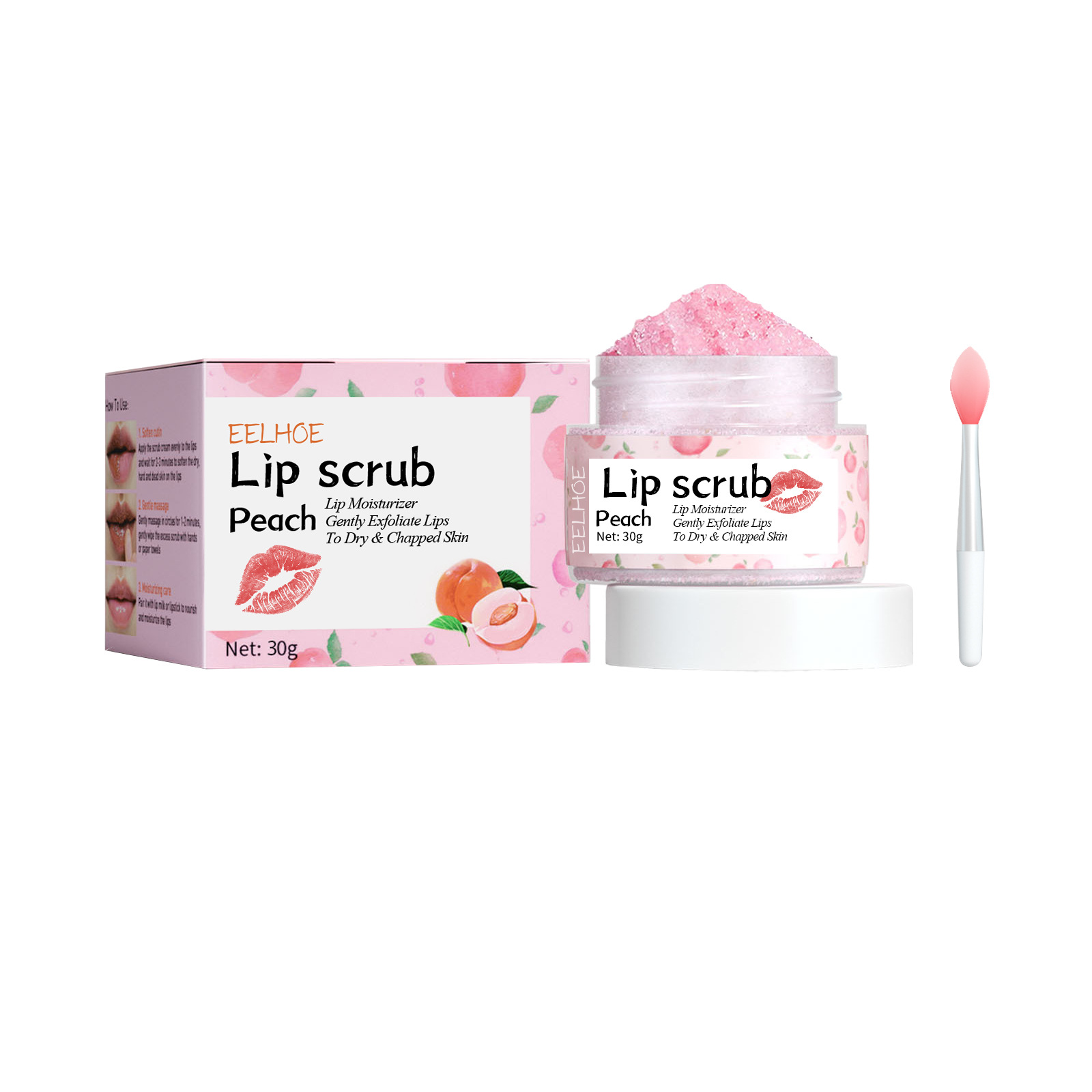 Eelhoe Lip Scrub Cream Moisturizing Lip Anti-Chapping Moisturizing Exfoliating Skin Magic Color Fading Lip around Mouth Corner