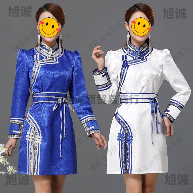 蒙古元素女装外套改良现代时尚日常蒙古袍生活装立领盘扣蒙古服装